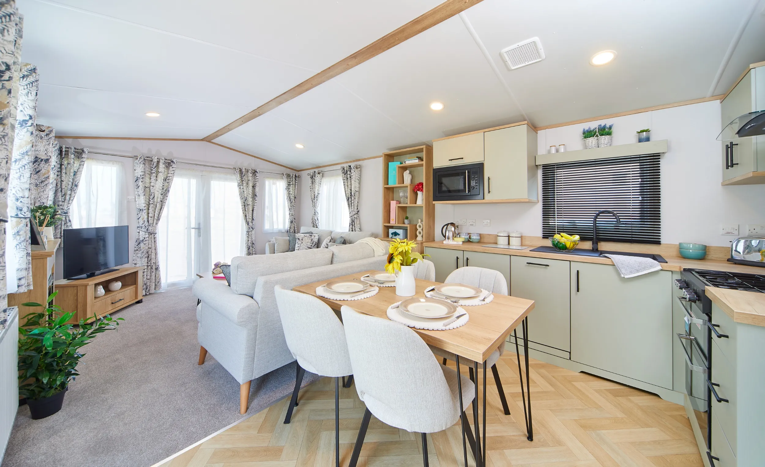 Inside Silverdale van